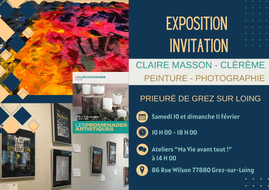 2024 02 10-11 invitation Clereme promenades artistiques