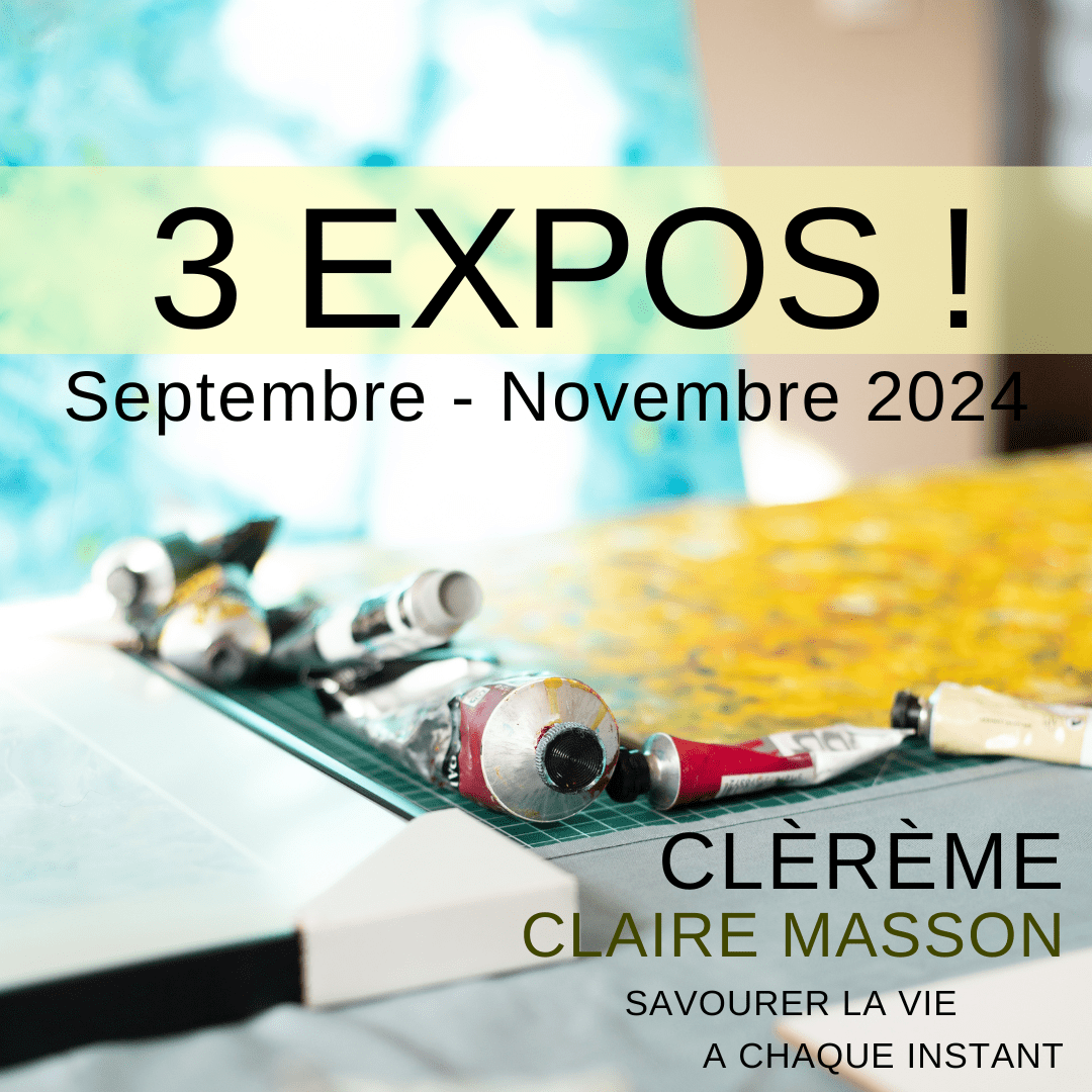 Invitations : 3 expos entre septembre et novembre !